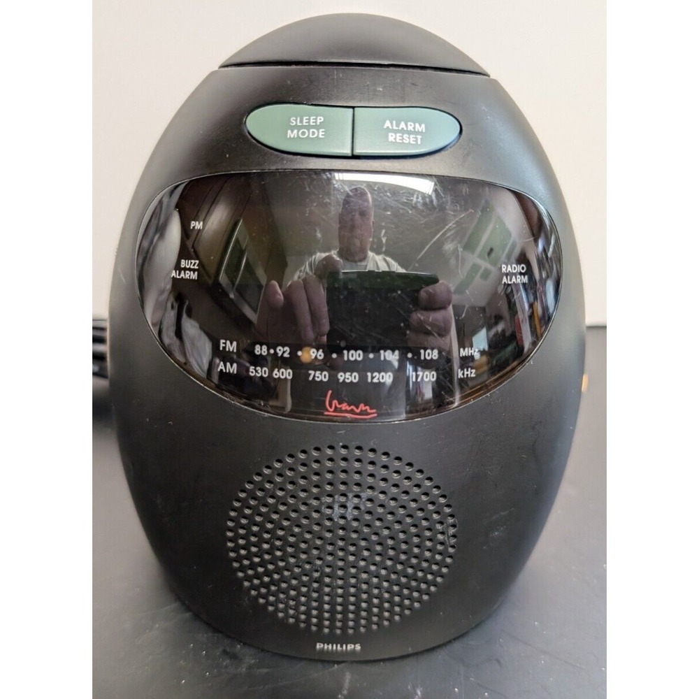 Michael Graves Post Modern Clock Radio Philips 5H33 Alarm Audio